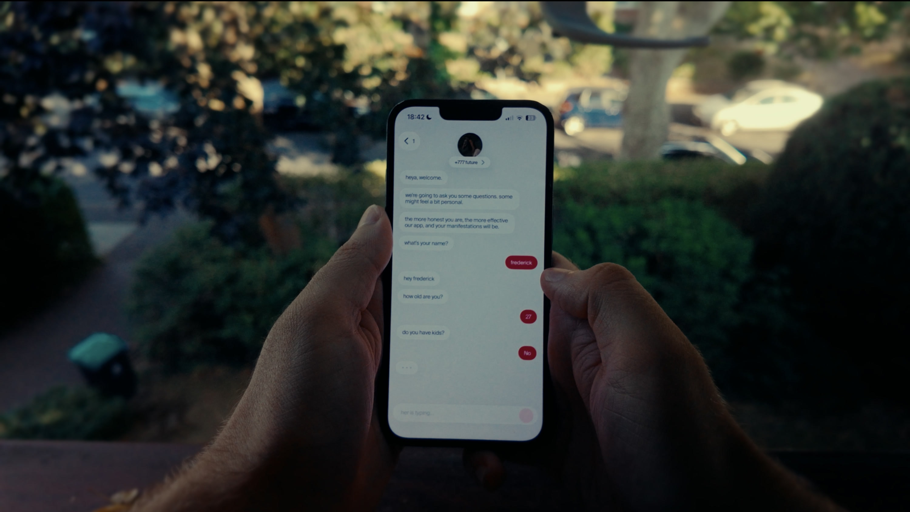 The same phone frame graded with Aura